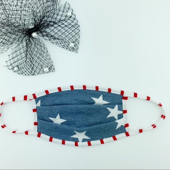 USA STARS FACE MASK- UNISEX - Picture 5 of 7